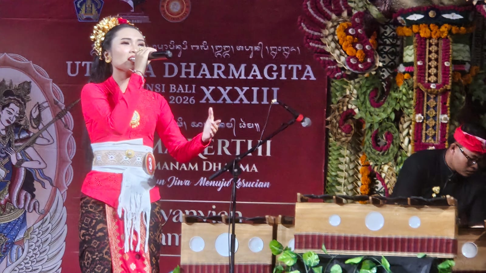 Badung Juara 1 Lomba Nyanyian Keagamaan UDG XXXIII, Hanya 3 Kabupaten Tampil di Kategori Ini