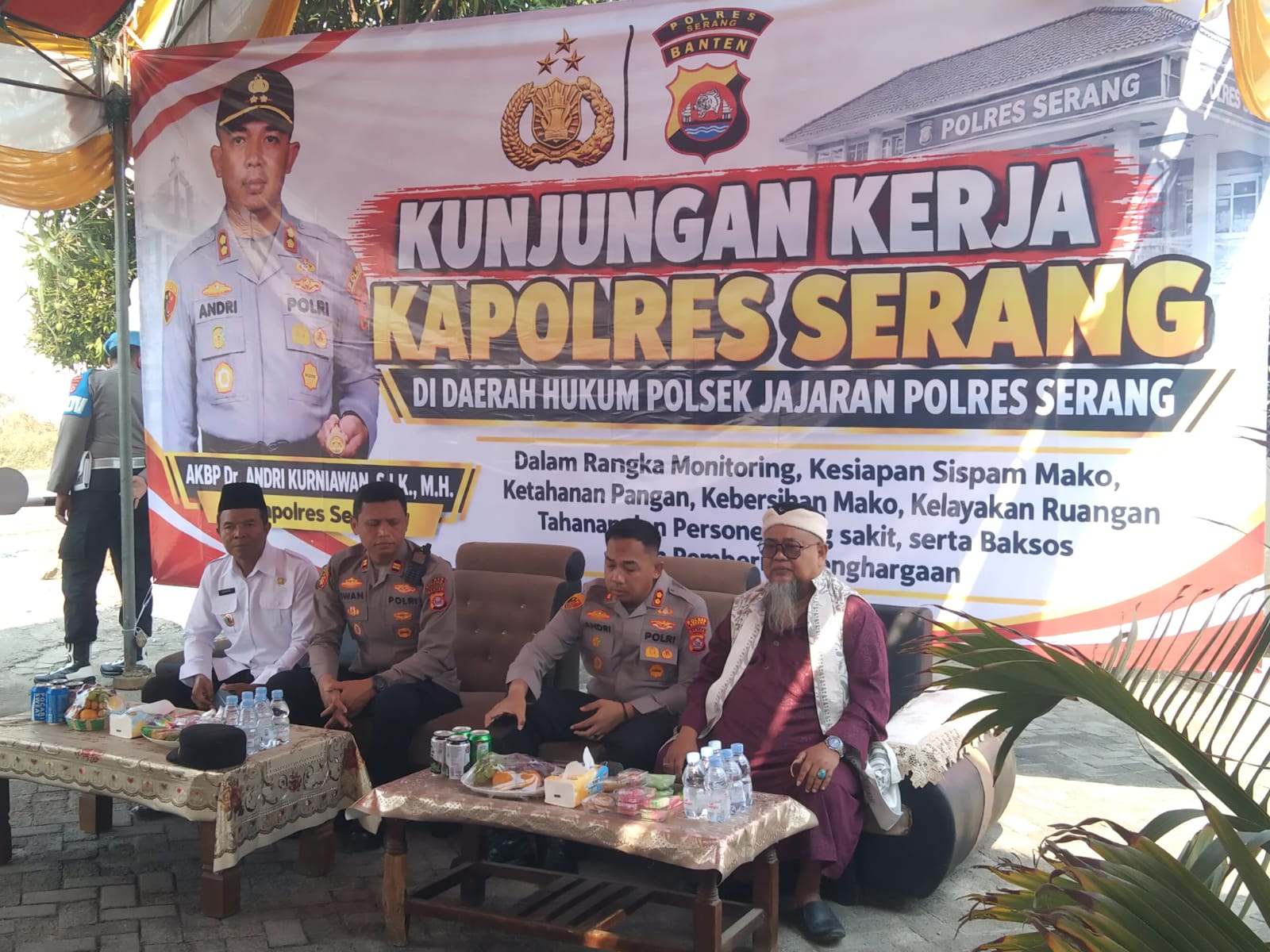 Kapolres Serang Apresiasi Warga Tanara Jaga Kamtibmas, Minta Antisipasi Kekeringan di 9 Desa