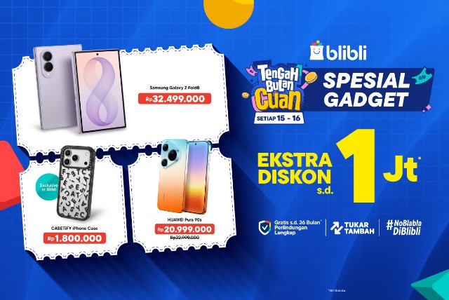 Blibli Gelar Promo Tengah Bulan Cuan, Diskon Gadget hingga Rp1 Juta