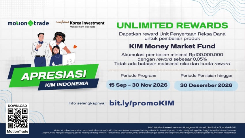 MNC Sekuritas dan KIM Indonesia Gelar Promo Reksa Dana Tanpa Batas Reward di MotionTrade