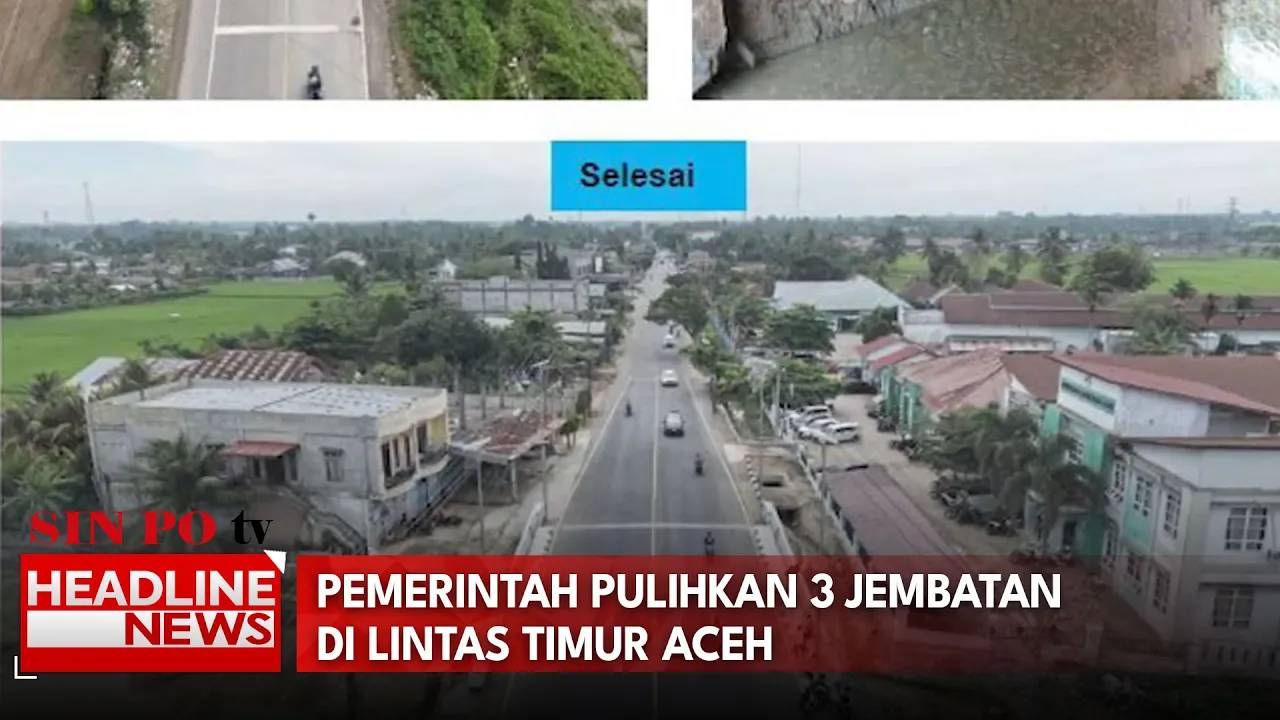 Pemerintah Pulihkan 3 Jembatan Rusak Banjir Bandang di Lintas Timur Aceh
