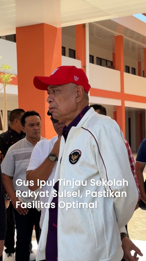 Mensos Gus Ipul Tinjau Sekolah Rakyat Sulsel di Makassar, 417 Siswa SD-SMA Tinggal di Asrama Terintegrasi