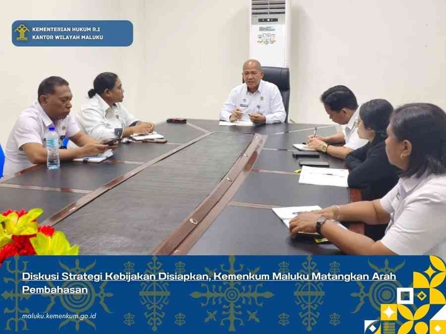 Kemenkum Maluku Matangkan 5 Kebutuhan Diskusi Strategi Kebijakan, 20 Peserta Luring Disiapkan