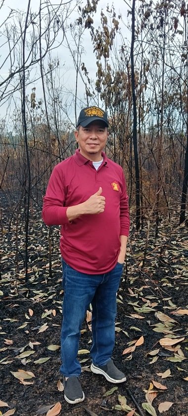 Ketua DPRD Kaltara Achmad Djufrie Cek Lokasi Karhutla Kilo 9-12 Tanjung Selor, Minta Anggaran APD Petugas Tak Dipangkas