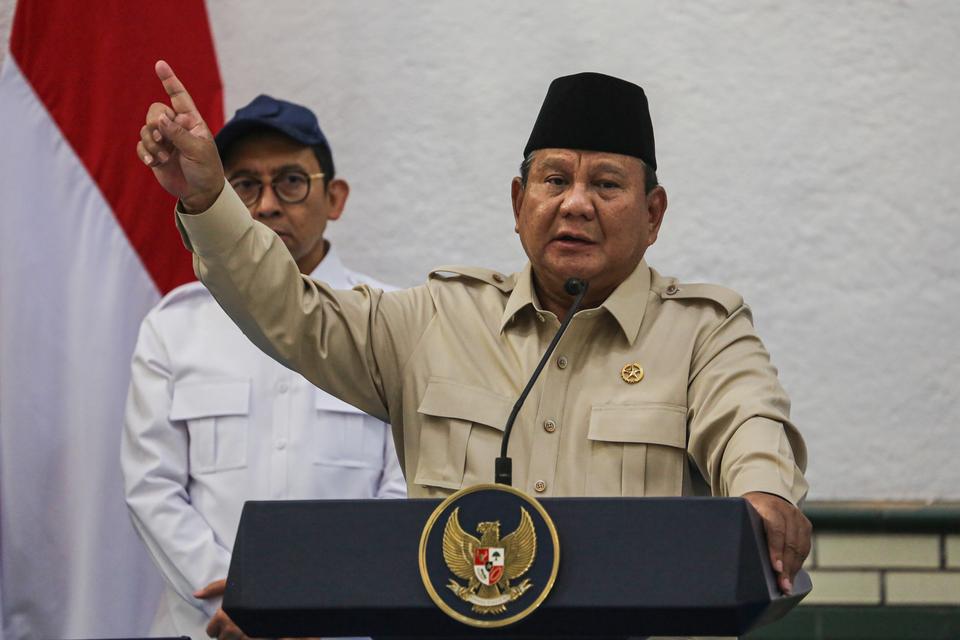 Prabowo Soroti TKD Tak Terpakai, Singgung Dana Pemda Ngendap di Bank