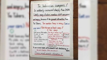 Papan Etika Berkemah di Murodo Station Jepang Khusus untuk Wisatawan Indonesia