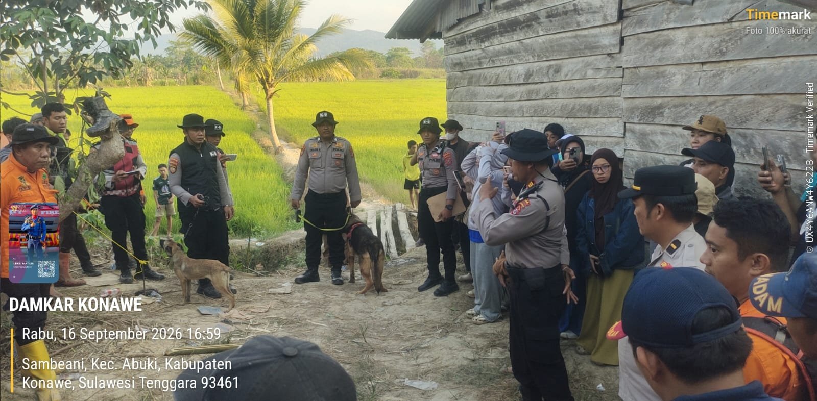 5 Anjing Pelacak Dikerahkan Polda Sultra, Warga Hilang di Hutan Anggoro Konawe Belum Ditemukan Malam Ketiga