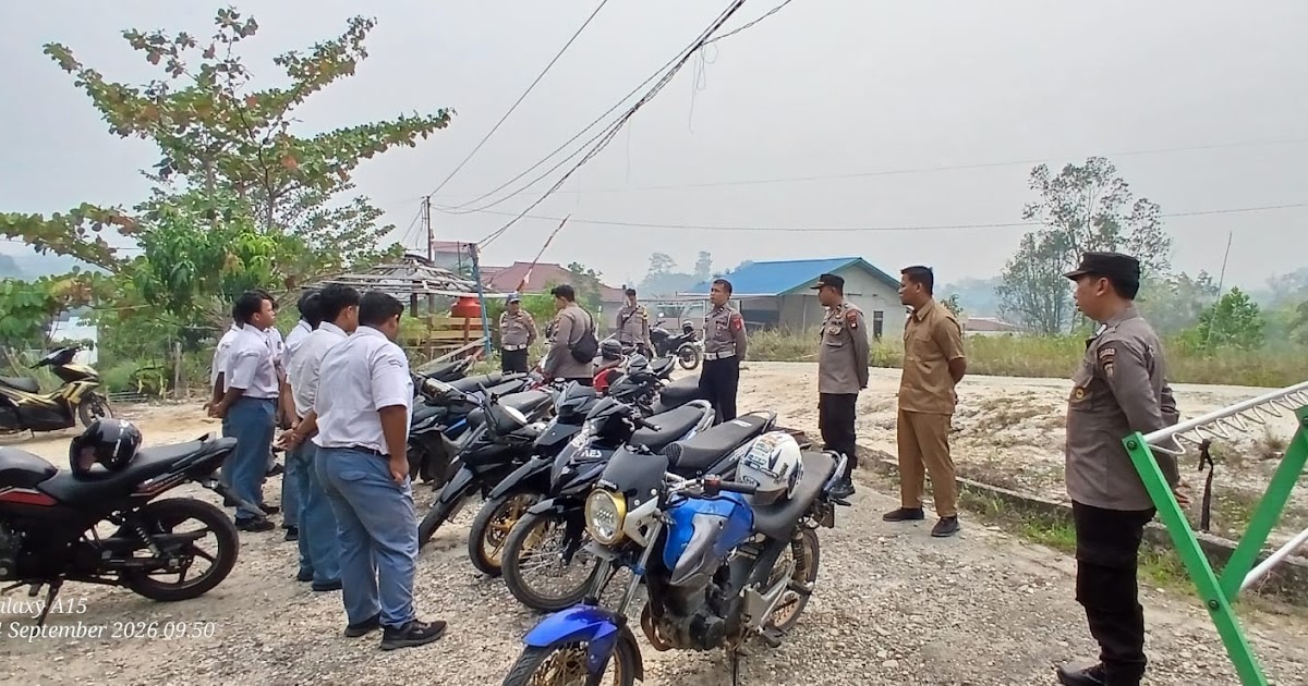 Polsek Silat Hilir Tertibkan 12 Motor Berknalpot Brong di Kapuas Hulu, Pelanggar Didominasi Pelajar