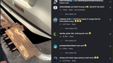 Daihatsu Sigra Pakai Bemper Besi Berduri di Makassar, Ditilang Polisi