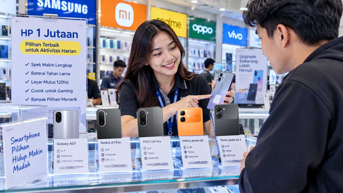 7 HP Murah 1 Jutaan 2026 yang Worth It