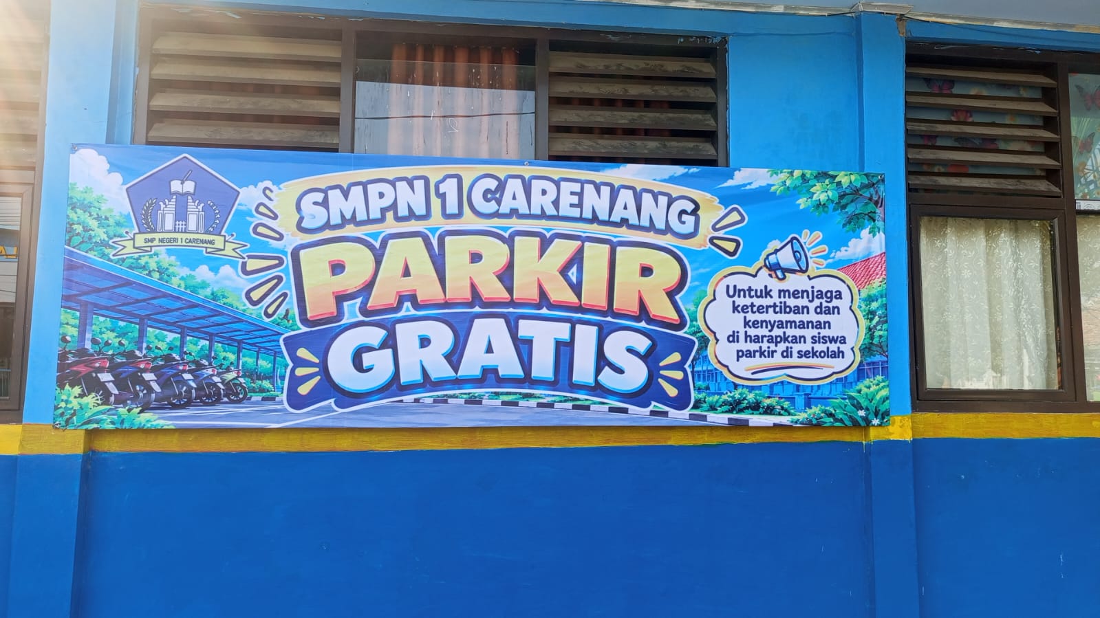 SMP Negeri 1 Carenang Kabupaten Serang Sediakan Parkir Gratis untuk Siswa, Cegah Bolos dan Rokok di Luar Sekolah