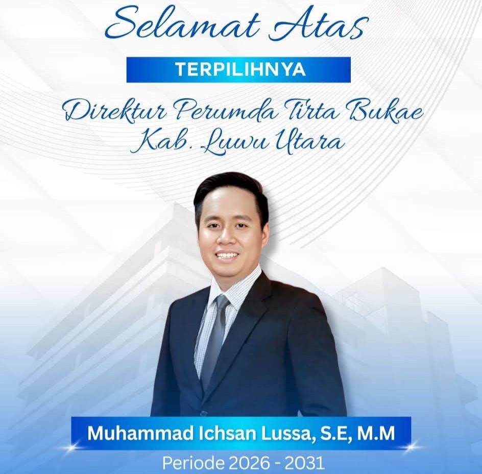 Lima Bulan Usai Terpilih, Direktur Utama Perumda Tirta Bukae Luwu Utara Belum Dilantik