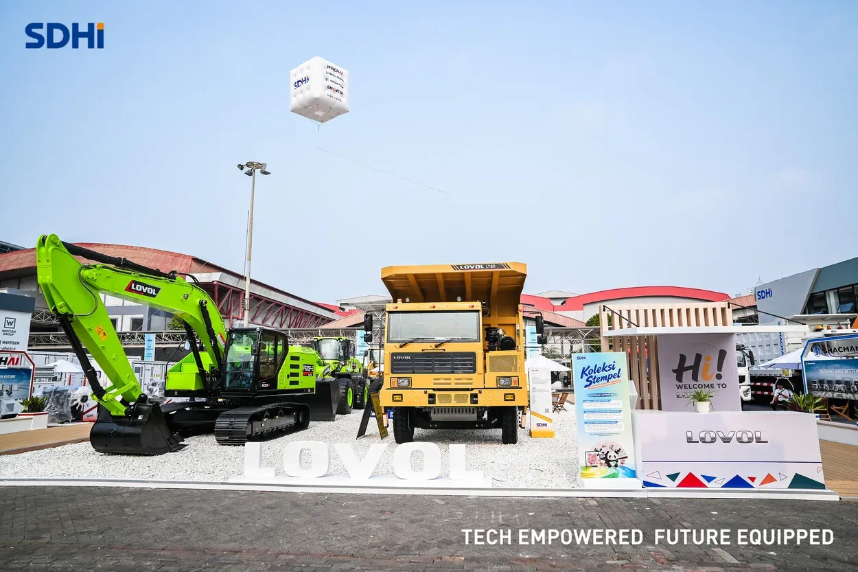 LOVOL Pamer Solusi Tambang Terintegrasi di Mining Indonesia 2026