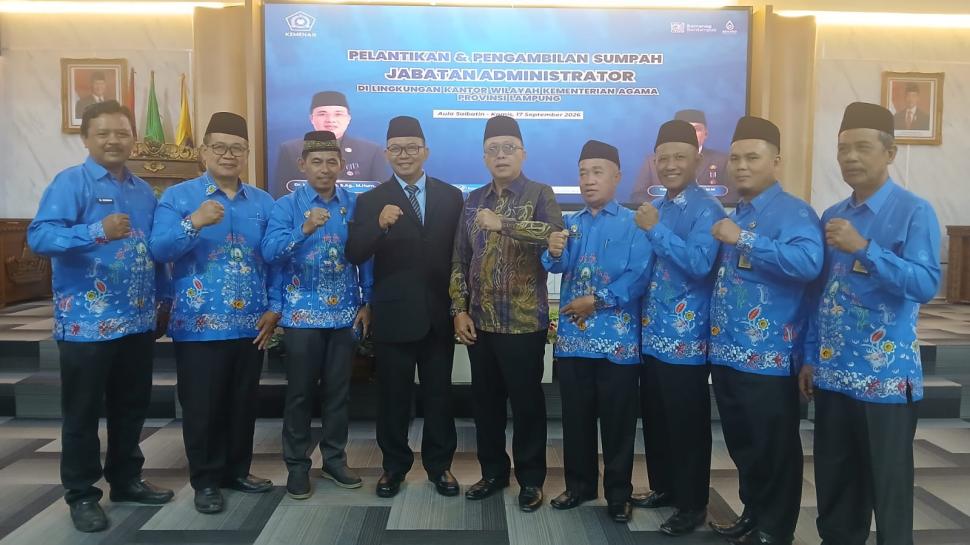 PC APRI Lampung Timur Hadiri Pelantikan Kepala Kemenag, Dukung Sinergi Layanan Kepenghuluan