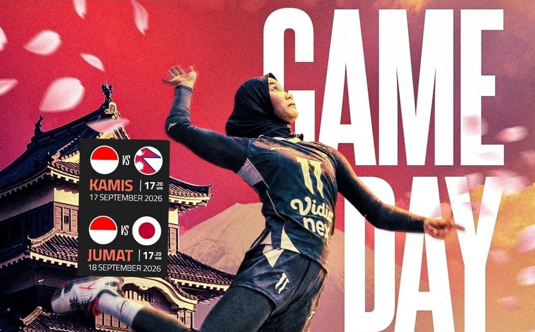 Timnas Voli Putri Indonesia Buka Asian Games 2026 Lawan Nepal di Pool A