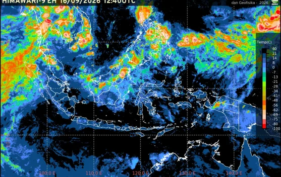 BMKG Prakiraan Cuaca 17 September: Medan Hujan Ringan, Jambi Berawan, Palembang Udara Kabur