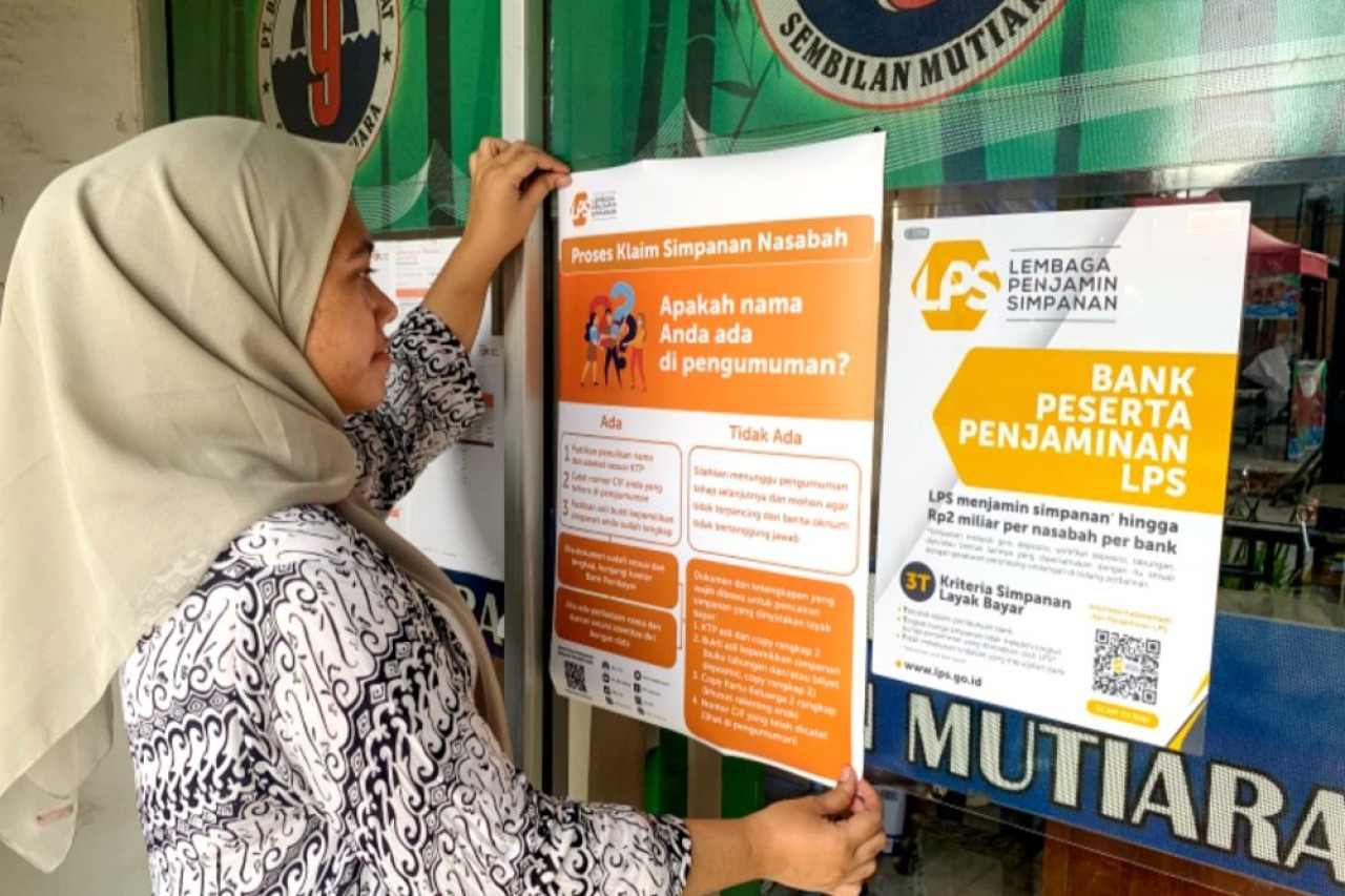 LPS Mulai Bayar Klaim BPR Prima Master Bank, Simpanan Nasabah Dijamin Jika Penuhi Syarat 3T