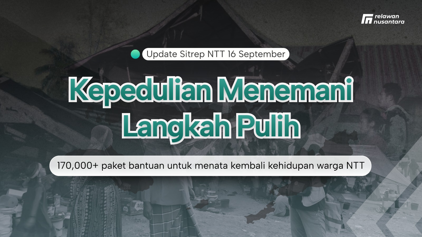 Relawan Nusantara Jangkau 20.636 Keluarga Pascagempa Flores di 5 Kabupaten NTT