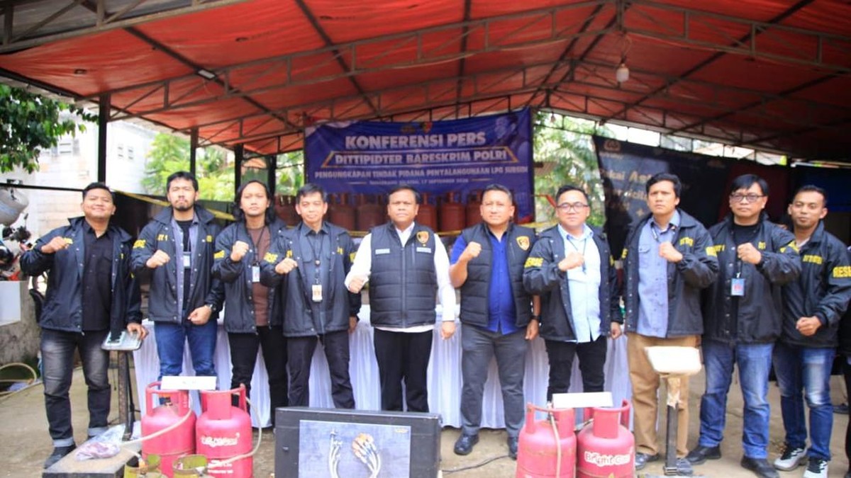 Bareskrim Sita 910 Tabung LPG Subsidi di Tangsel, Kerugian Rp159,6 Juta