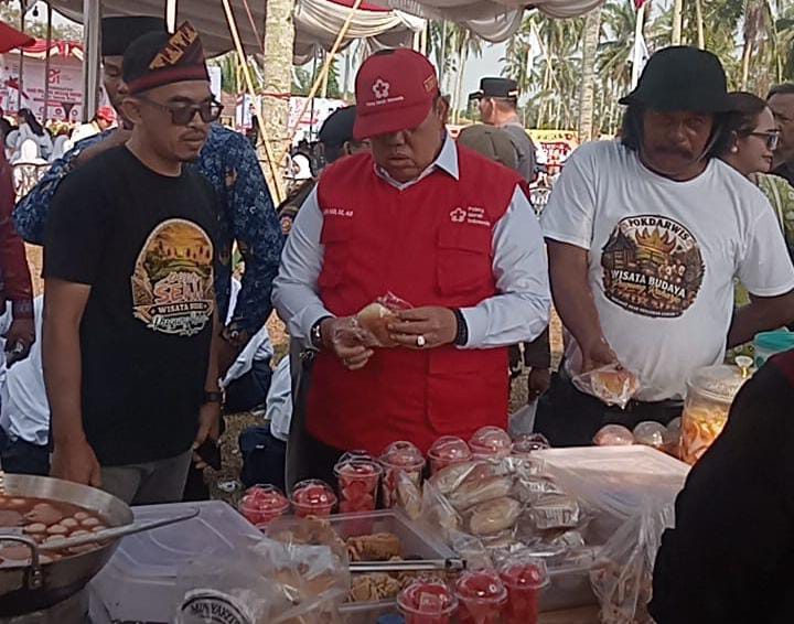 Pasar Senja Pugung Raharjo Meriahkan HUT PMI ke-81 di Lampung Timur