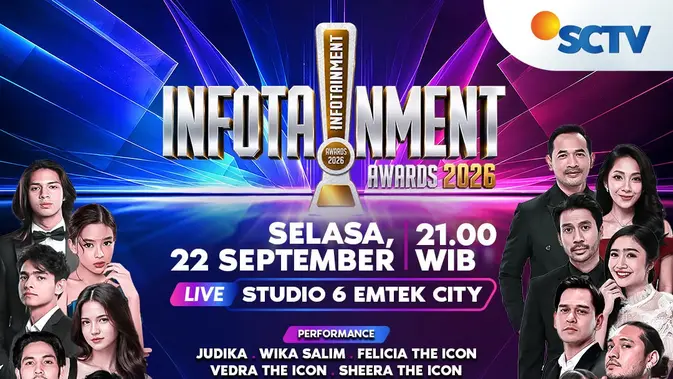 SCTV Gelar Infotainment Awards 2026, 10 Kategori Diperebutkan