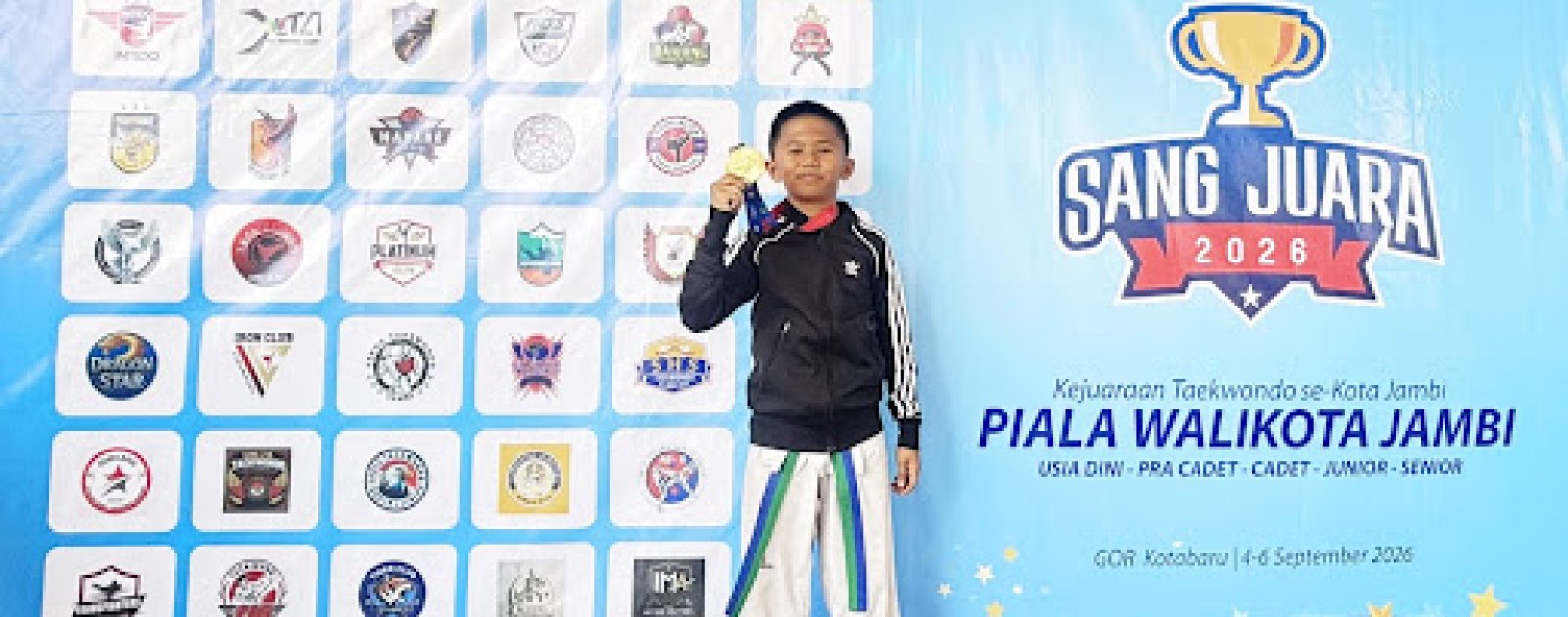 Siswa MTsN 2 Kota Jambi Muhammad Fachri Raih Dua Gelar Taekwondo di Kejuaraan Piala Wali Kota