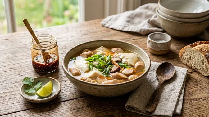 5 Tips Masak Sup Tofu Sosis biar Kuahnya Gurih Maksimal
