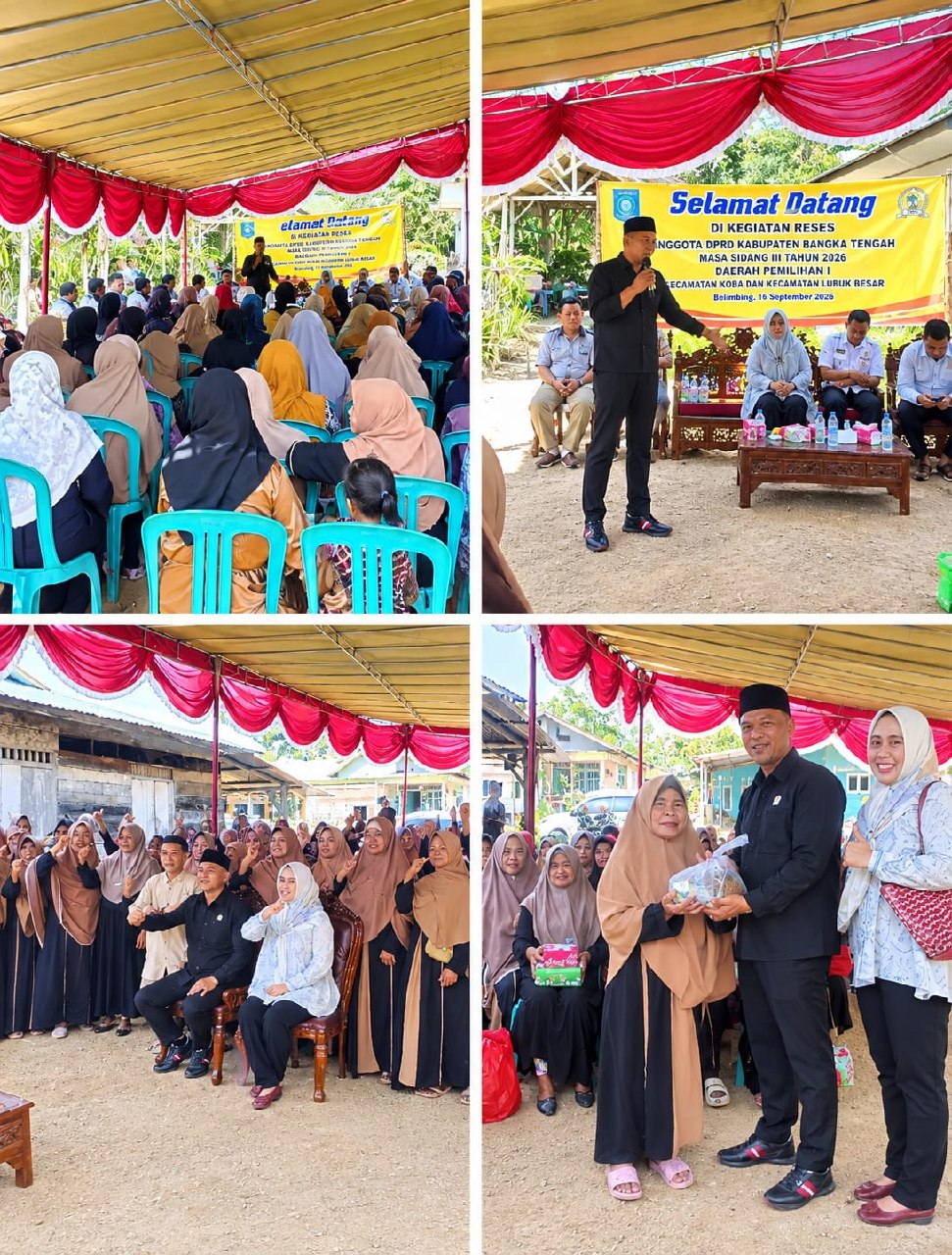 Reses di Desa Sungkap Bangka Tengah, 200 Warga Sampaikan Aspirasi Bus Sekolah hingga Sumur Bor SDN 4