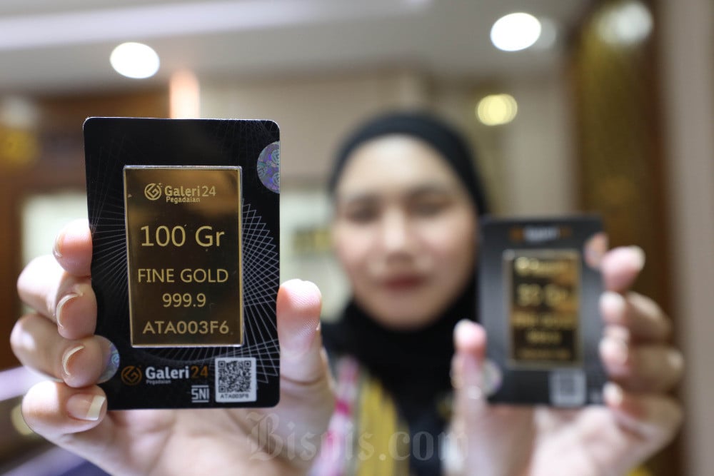 Harga Buyback Emas Antam 0,5 Gram Rp1.186.000, Galeri 24 Lebih Tinggi