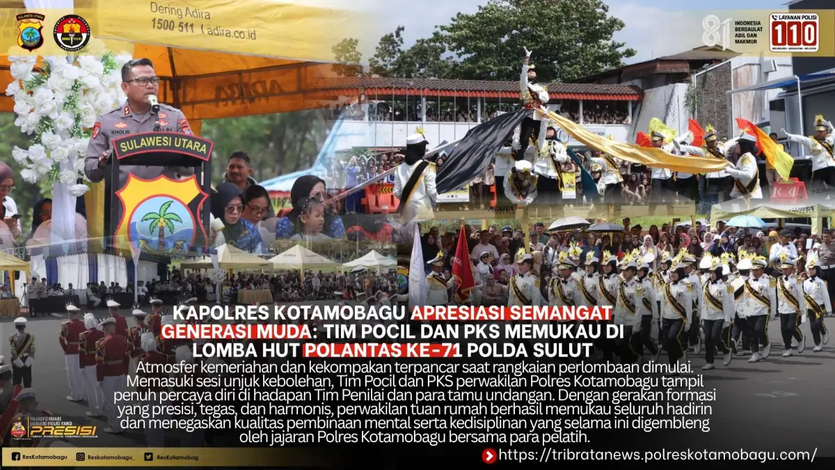 Polres Kotamobagu Raih Sukses di Lomba Pocil dan PKS HUT Polantas Ke-71 Polda Sulut, Kapolres Puji Antusiasme Pemuda