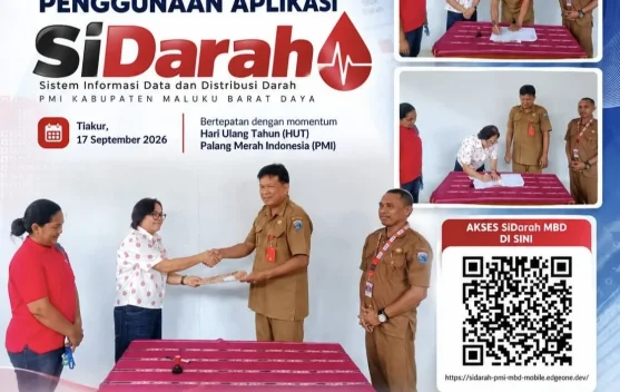 PMI Maluku Barat Daya Luncurkan Aplikasi SiDarah untuk Layanan Kepulauan
