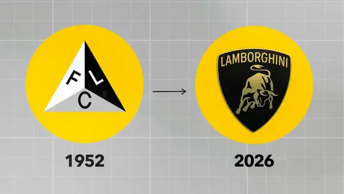 Sejarah Logo Lamborghini, dari Segitiga Traktor hingga Banteng Emas