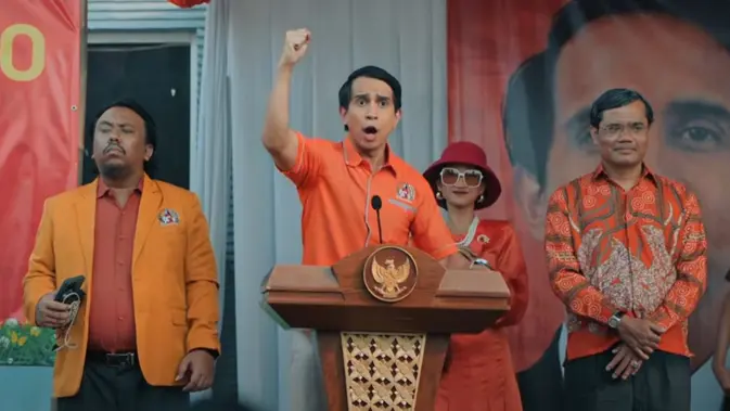 Andovi da Lopez Jadi Cagub Muda di Film Bapak Paling Jujur