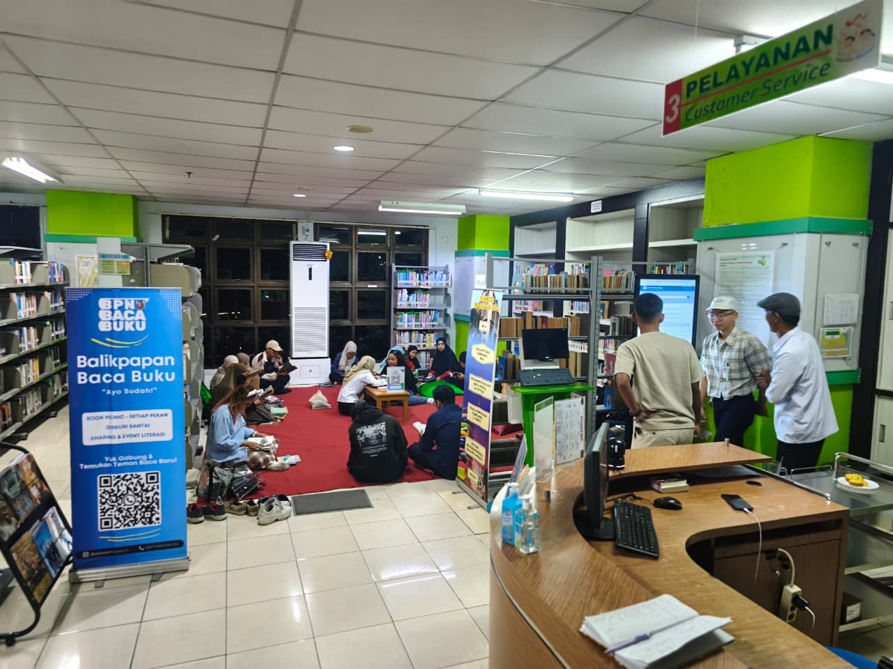 Ruang Baca Dispustakar Balikpapan Penuh 115 Pengunjung, Koleksi Capai 100 Ribu Eksemplar