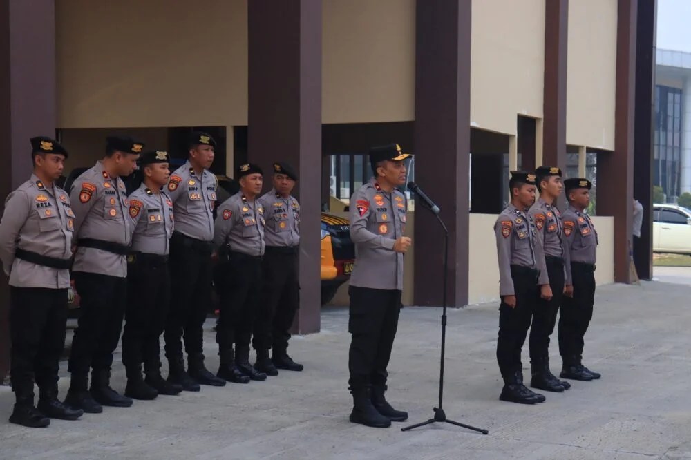 Wakapolda Kaltara Pimpin Apel Ditsamapta di Bulungan, Minta Personel Jauhi Pelanggaran dan Periksa Peralatan Karhutla