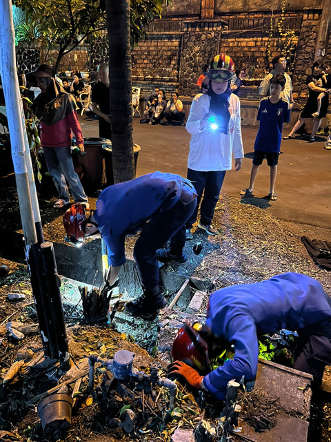 Ular Besar Diduga Mangsa Kucing Warga, Damkar Depok Sisir Perumahan Gemah Pesona