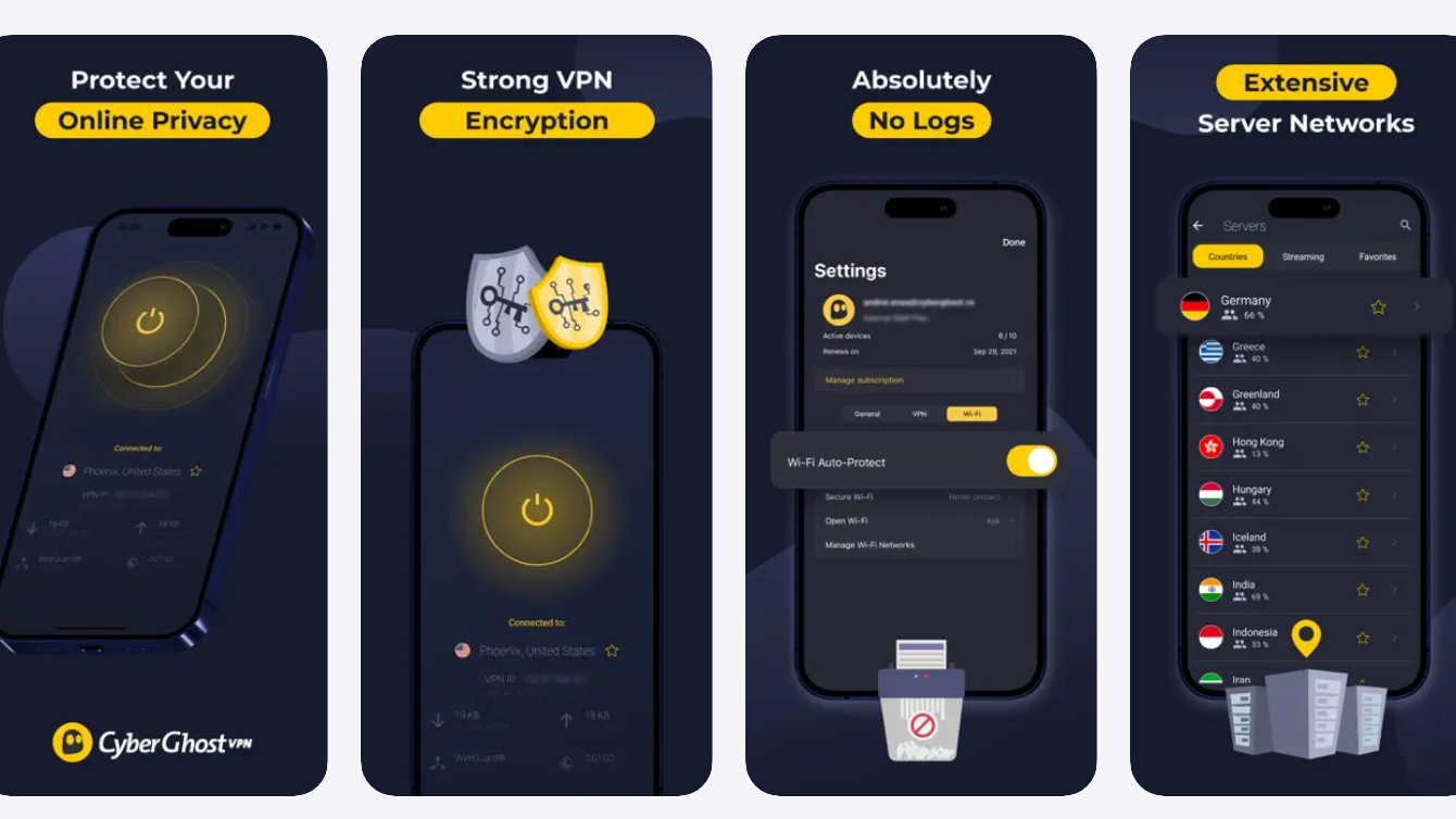 CyberGhost Rombak Daftar Server di iPhone, Pilih Lokasi Kini Lebih Cepat