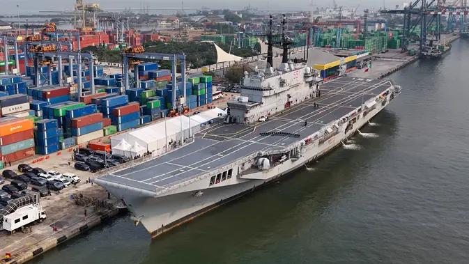 Kapal Induk Italia Giuseppe Garibaldi Sandar di Tanjung Priok, Dukung Operasi Kemanusiaan