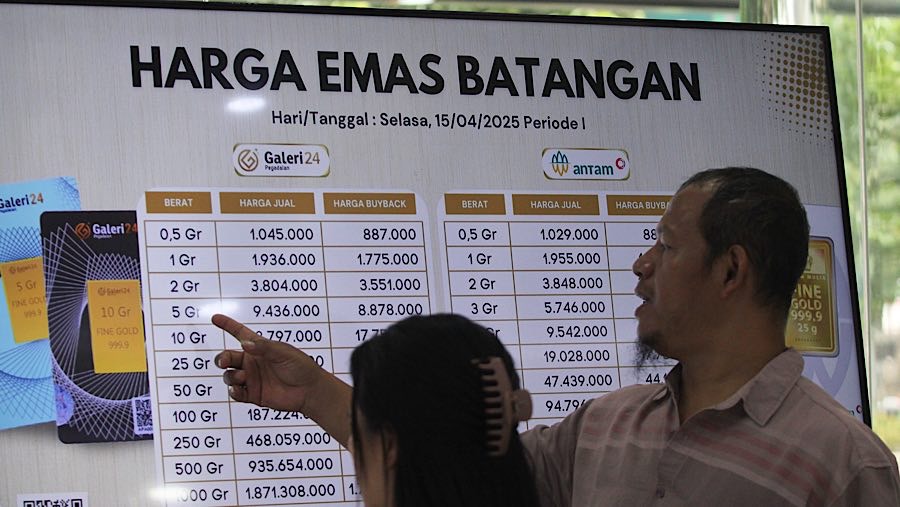 Harga Emas di Pegadaian 18 September 2026: Antam 1 Gram Rp 2.663.000
