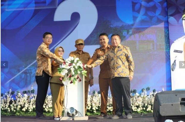 Gubernur Sulteng Resmikan Groundsill Sungai Karaupa di Morowali, Perkuat Bendungan Berusia 25 Tahun