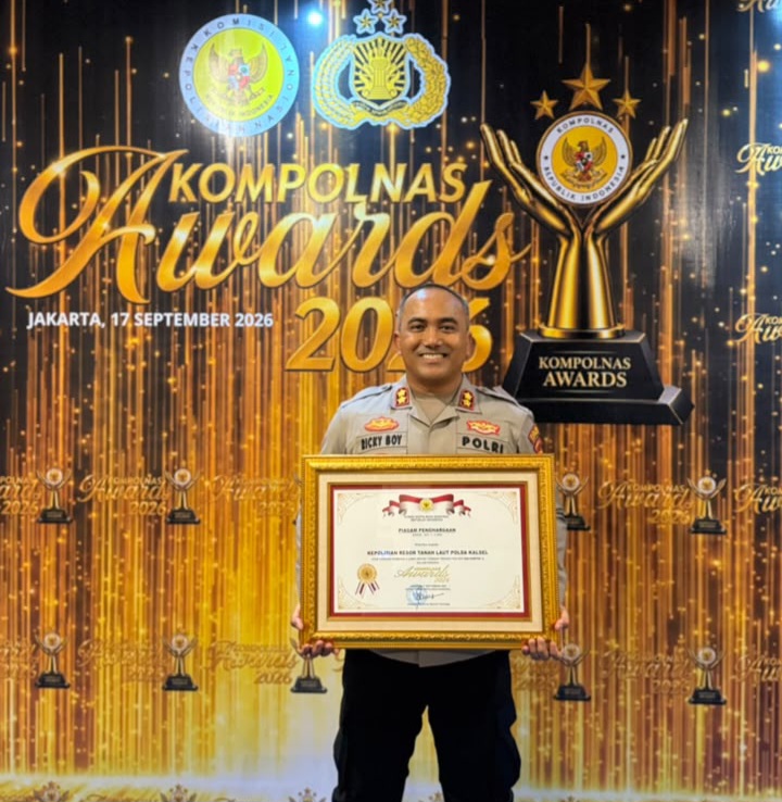 Polres Tanah Laut Masuk 5 Besar Nasional Kompolnas Awards 2026, Kapolres Ricky Boy Siallagan Terima Penghargaan di Jakarta