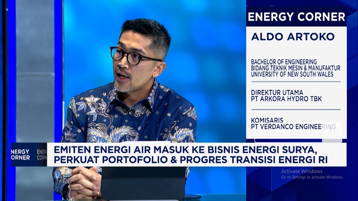 Arkora Hydro Ekspansi ke PLTS, Aldo Artoko Beberkan Tantangan Lahan hingga Storage