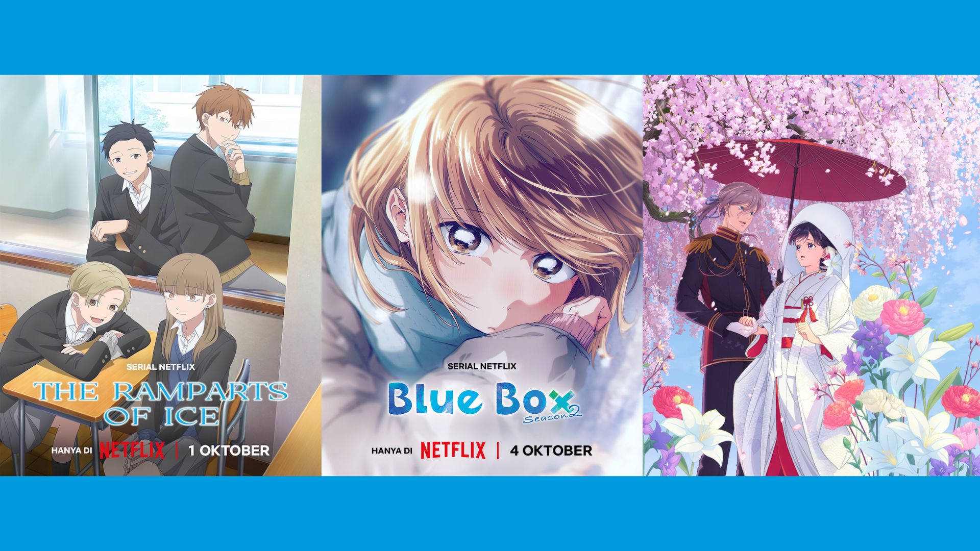 Netflix Tayangkan 3 Anime Romantis Oktober 2026, Mulai 2 Oktober