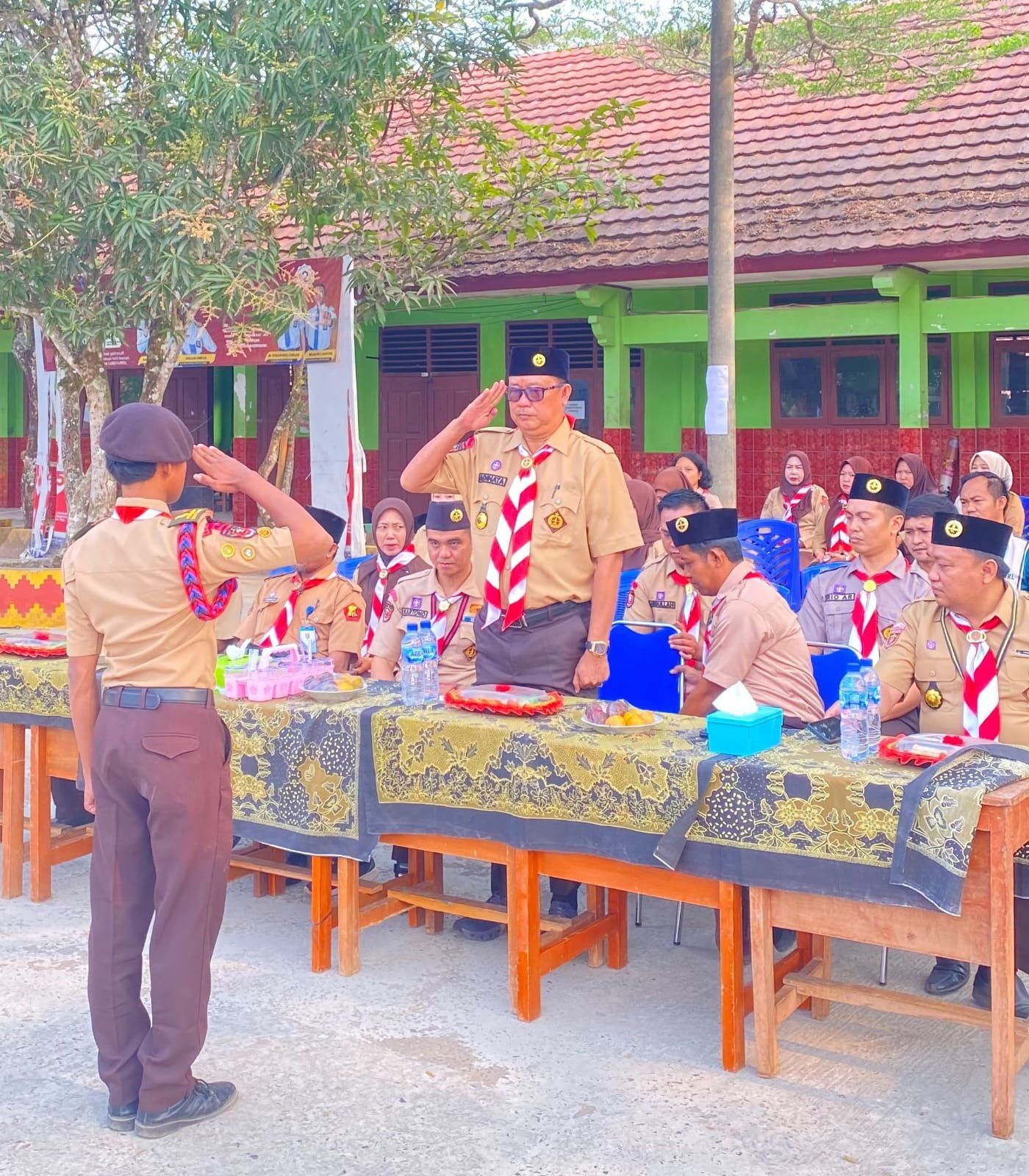 Ketua Kwaran Kasui Adinata Buka Perkemahan Penerimaan Tamu Ambalan SMAN 1 Kasui, 300 Siswa Ikut 2 Hari 1 Malam