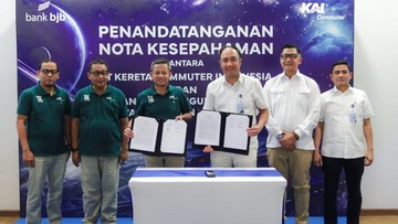 bank bjb Gandeng KAI Commuter, Bidik Ekosistem Digital 350 Juta Penumpang KRL