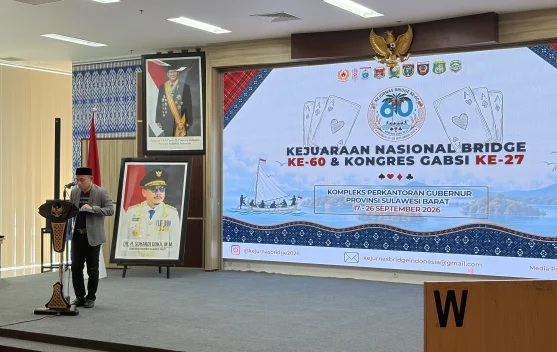 KONI Sulbar Apresiasi Kejurnas Bridge ke-60 di Mamuju, 21 Provinsi Ikut Berlaga