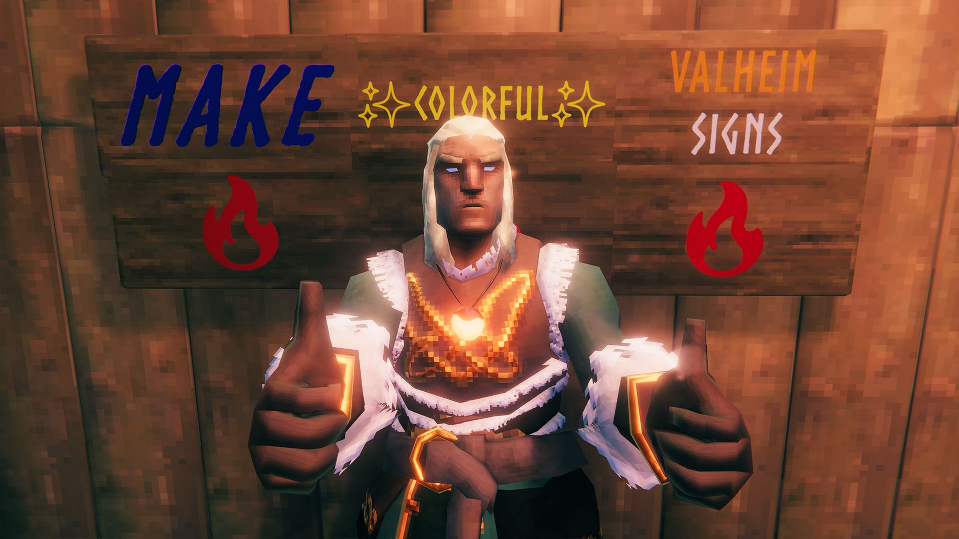 Valheim Sign Text Bisa Diwarnai Tanpa Mod, Ini Kode Hex Warnanya