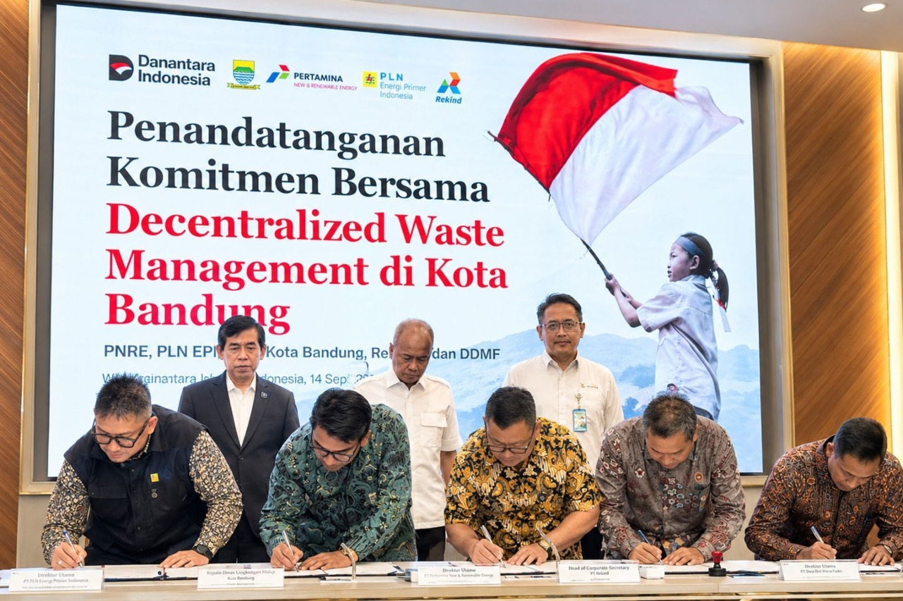 Pertamina NRE Uji Olah 300 Ton Sampah Bandung Jadi Bahan Bakar SRF