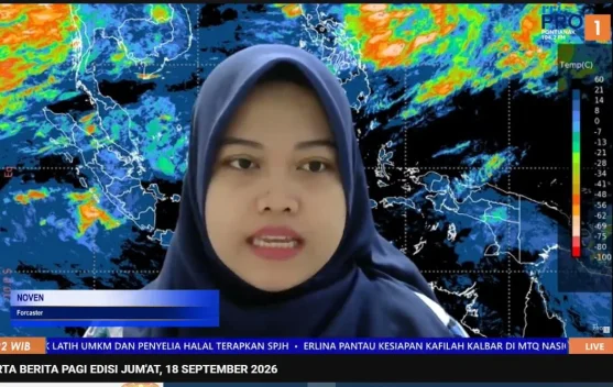 BMKG Pontianak Deteksi 444 Hotspot di Kalbar, Waspadai Hujan Petir hingga Karhutla Sepekan