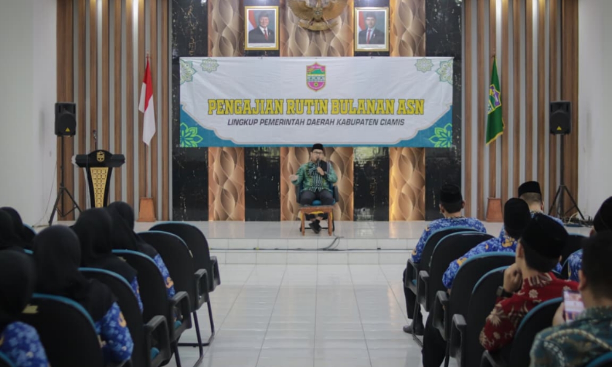 200 ASN Pemkab Ciamis Ikuti Pengajian Rutin Bulanan, Sekda Andang Ingatkan Jaga Semangat Berbuat Baik